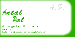 antal pal business card